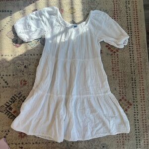 Old Navy White Textured Dress
